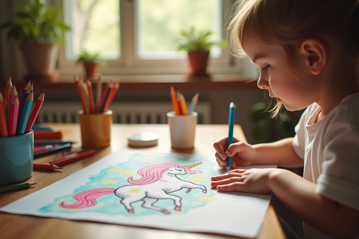 Inspiration et sérénité : l’art du coloriage de licorne