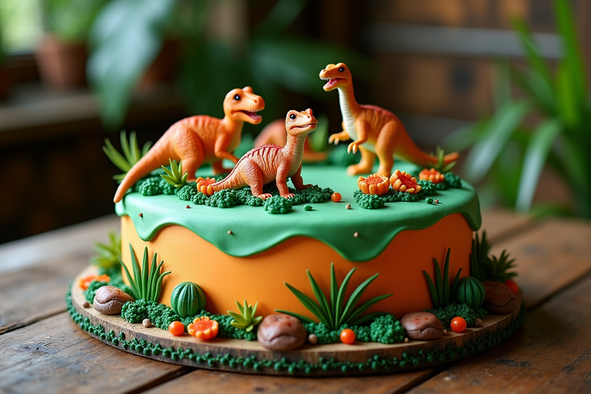 Gâteaux dinosaures : tendances et astuces pour un goûter préhistorique