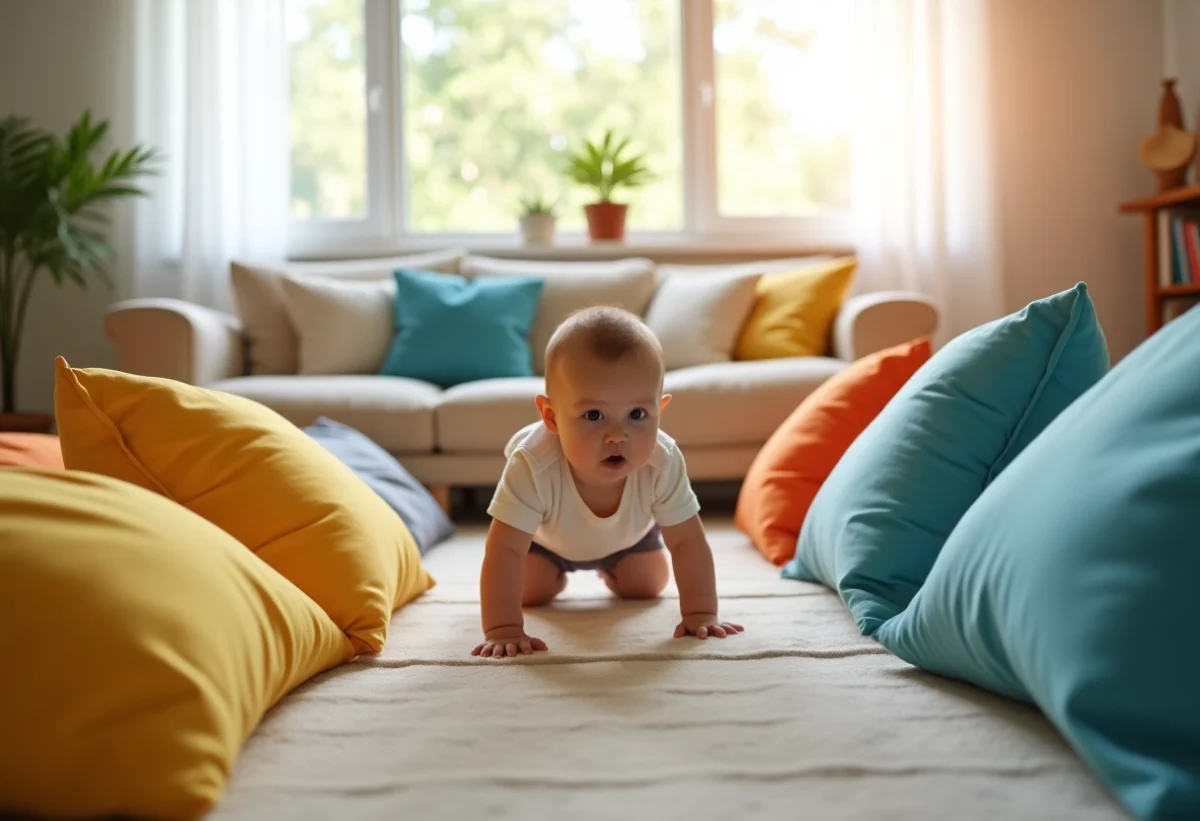 Les meilleures astuces pour créer un parcours de motricité pour bébé à la maison